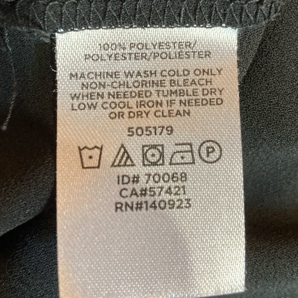 Loft Sleeveless Shell Blouse Top Black sz Large - Picture 5 of 7